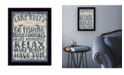 Trendy Decor 4U Trendy Decor 4U Lake Rules by Misty Michelle, Ready to hang Framed Print Collection